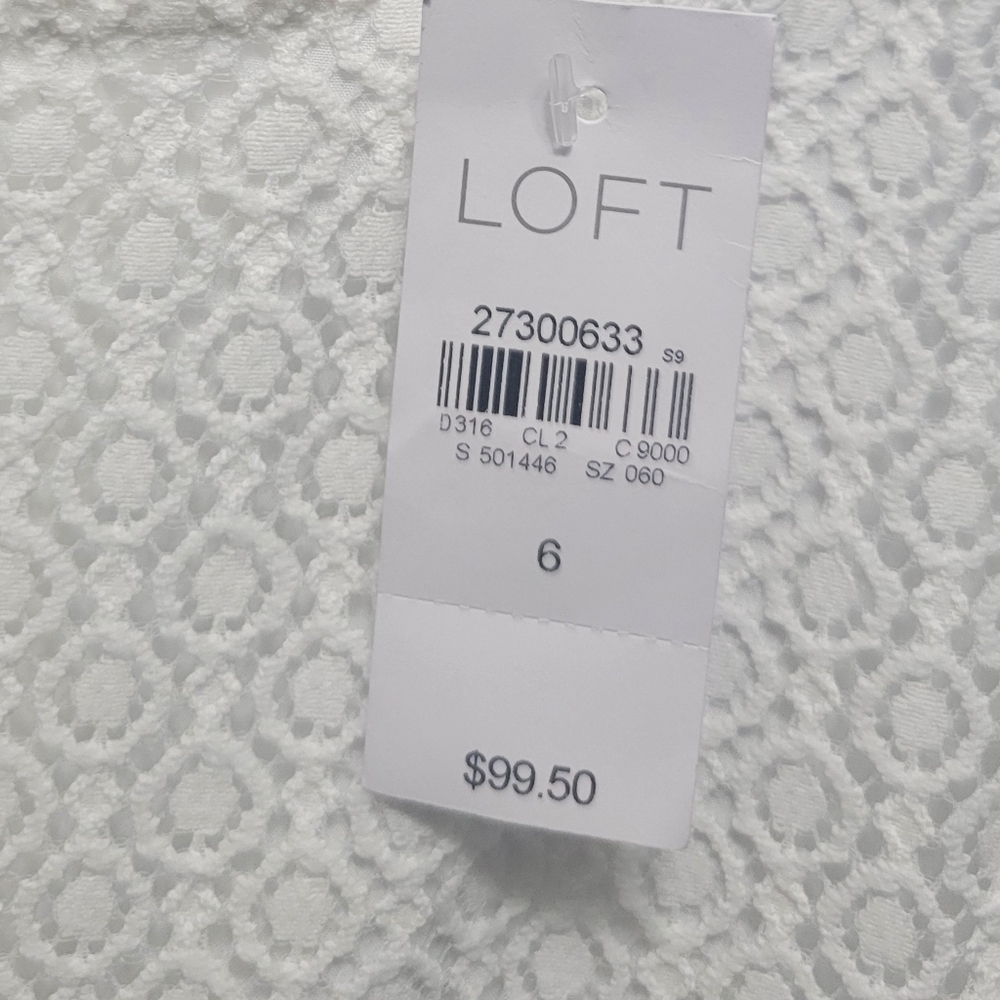 LOFT Lace Flare Dress NWT size 6 - Picture 6 of 6